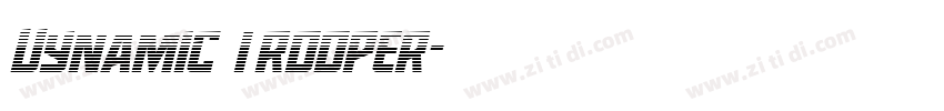 Dynamic Trooper字体转换